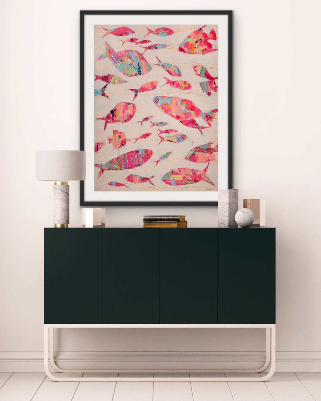 The Coastal Canvas Abstract Fish Collection