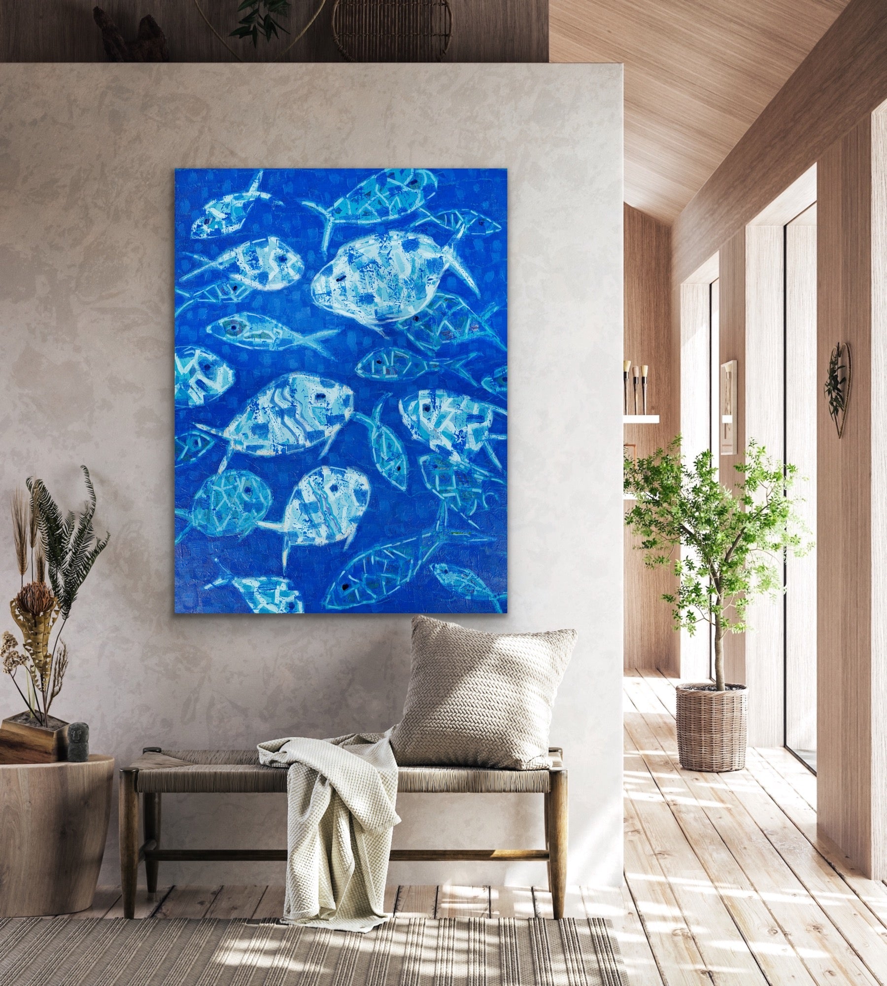coastal fine art giclée canvas prints for luxury interiors