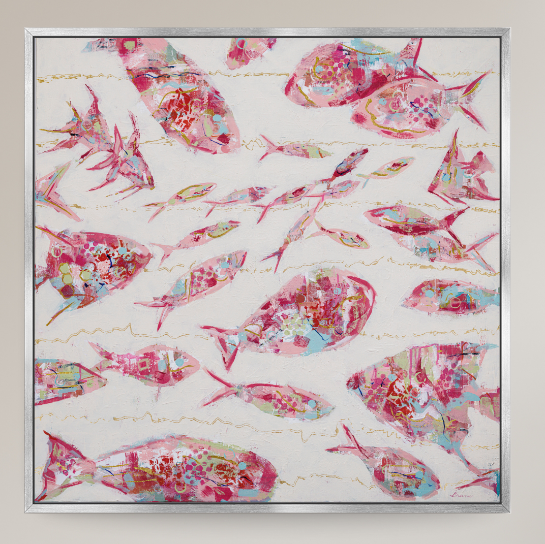 School of Thoughts - Square - Contemporary Abstact Fish