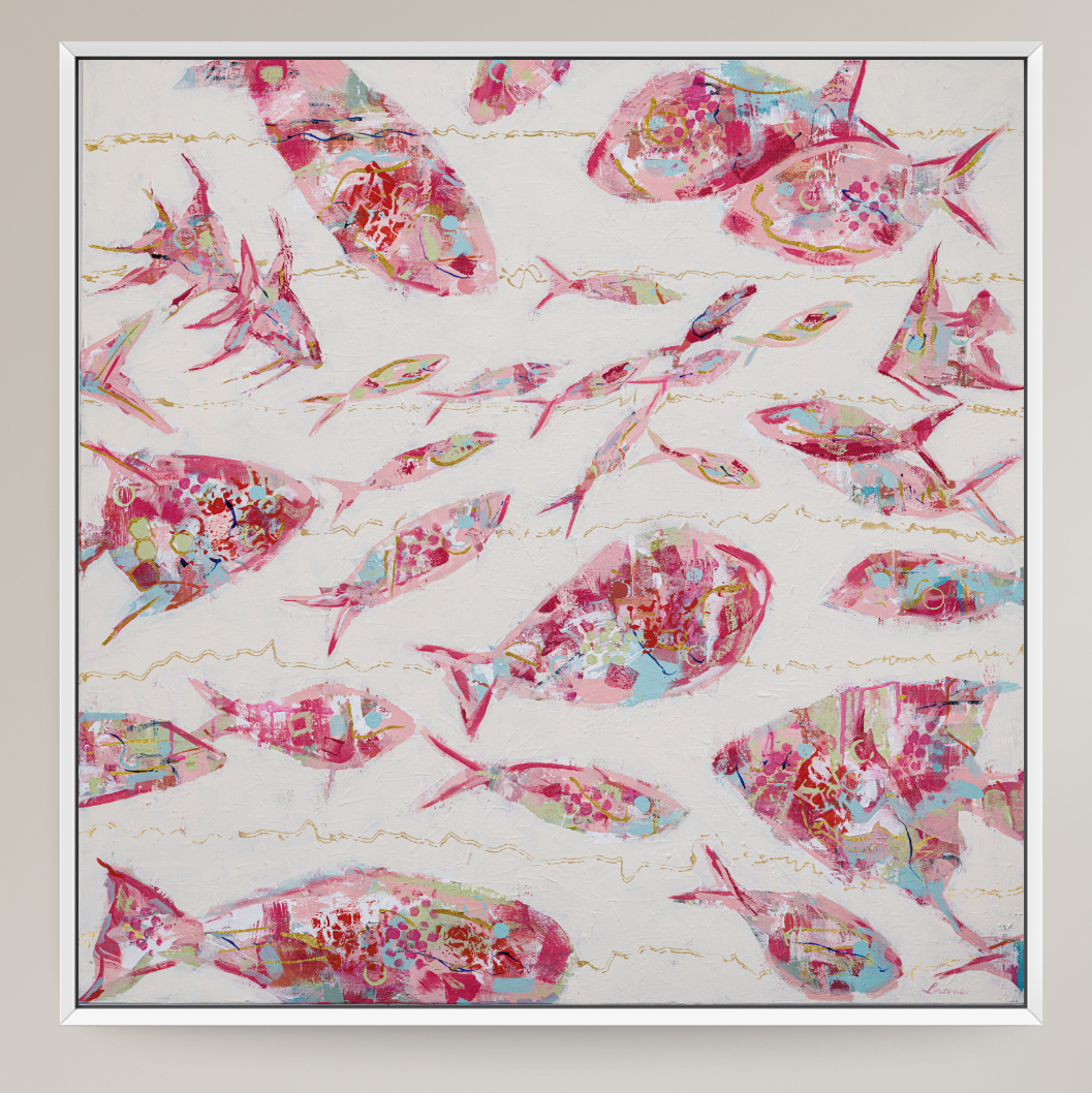 School of Thoughts - Square - Contemporary Abstact Fish