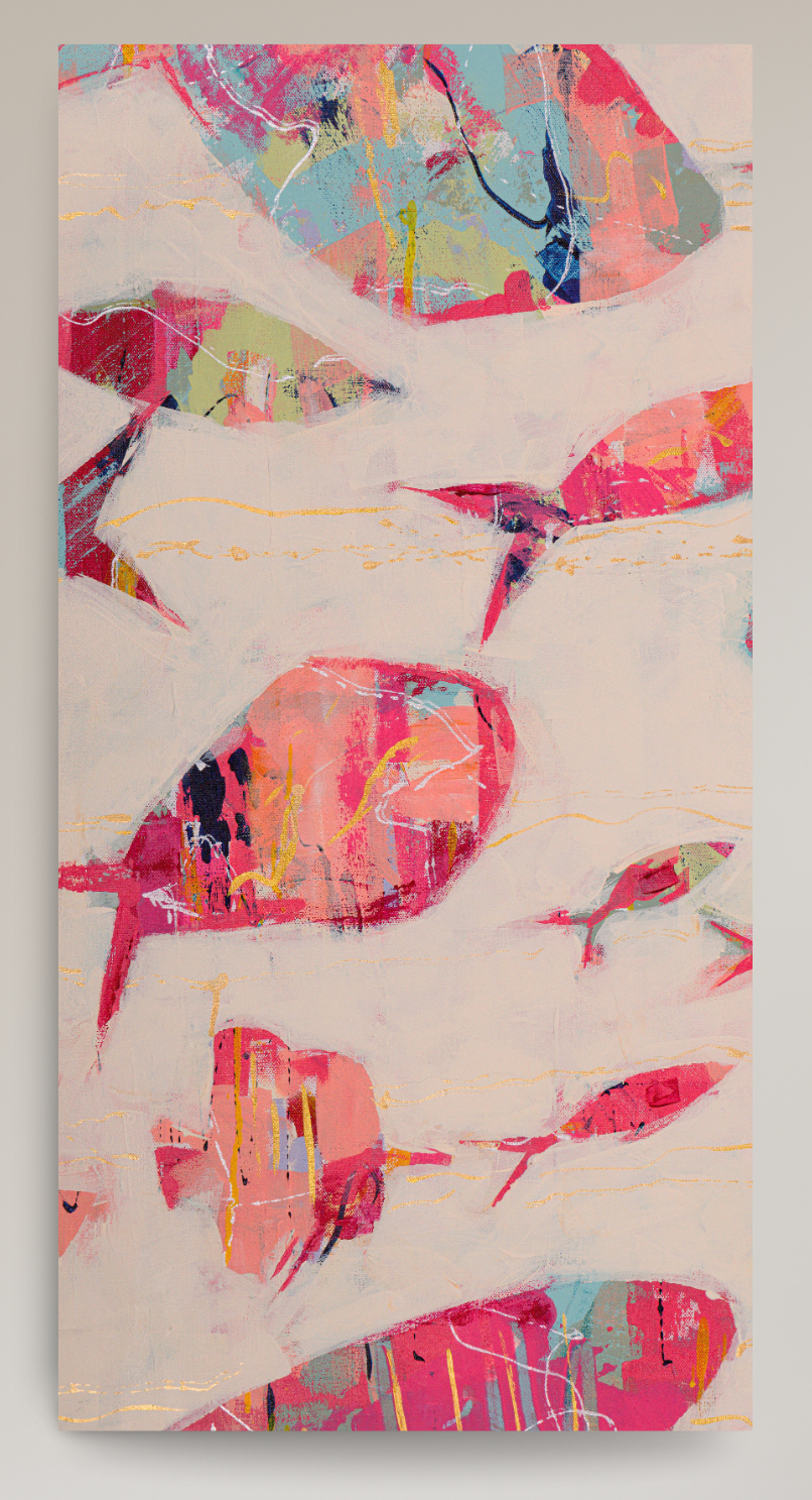 Current Collective - Tall Slender Abstract Fish Reproduction
