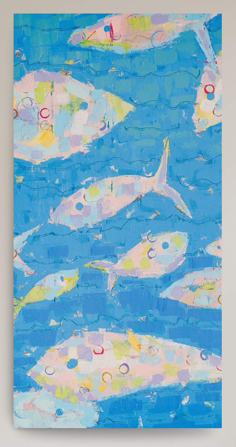 Current of Joy Abstract Fish Reproduction