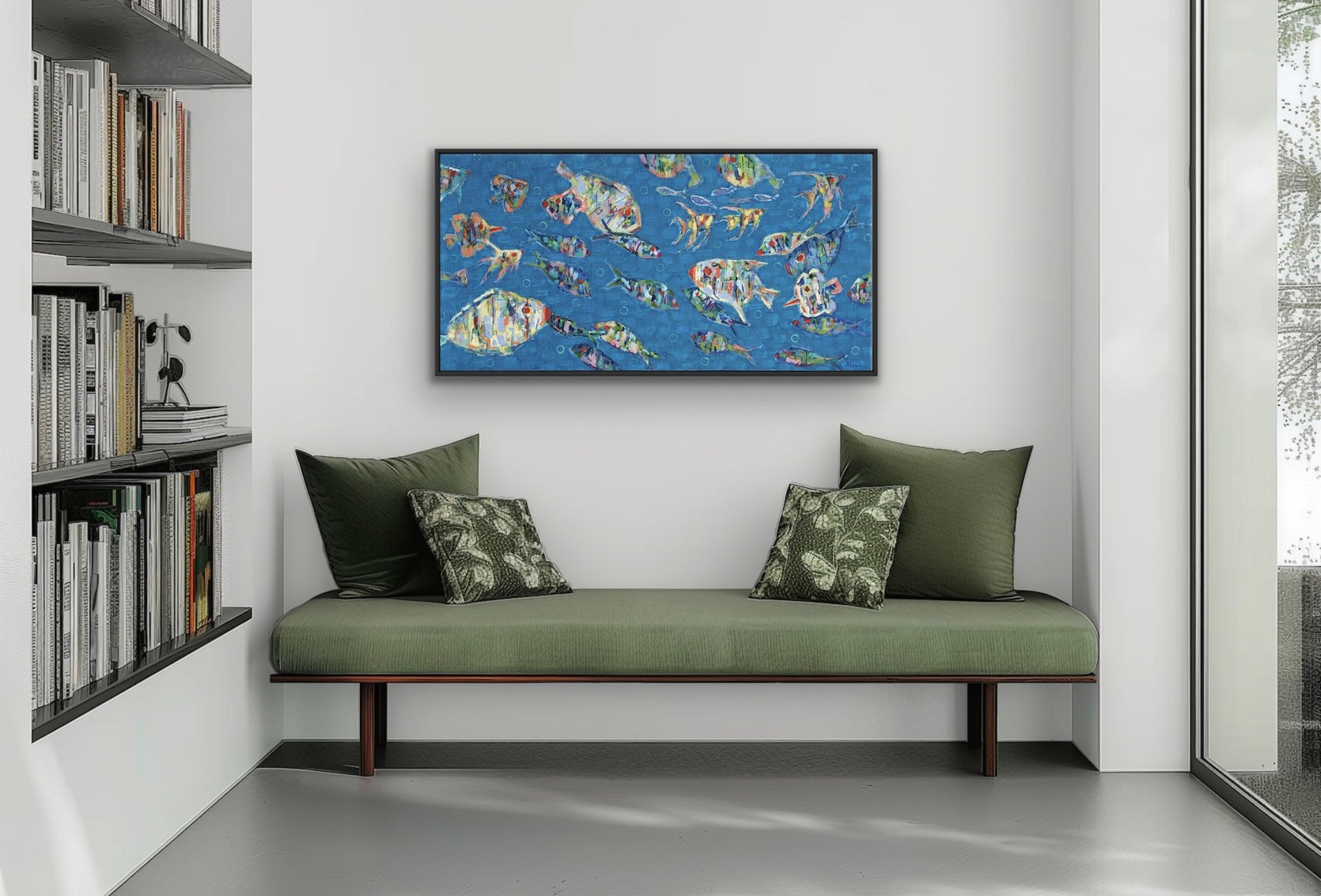 Coastal Fish Canvas Wall Art - School Spirit