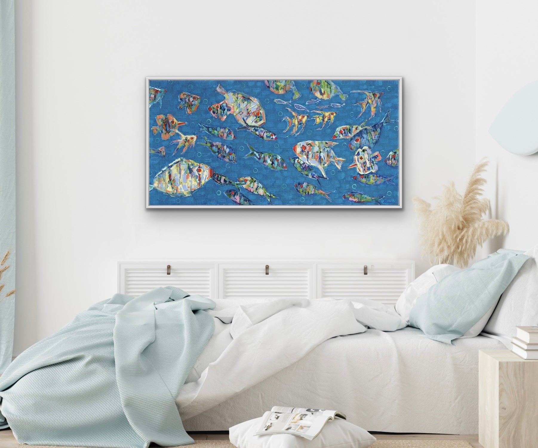 Coastal Fish Canvas Wall Art - School Spirit