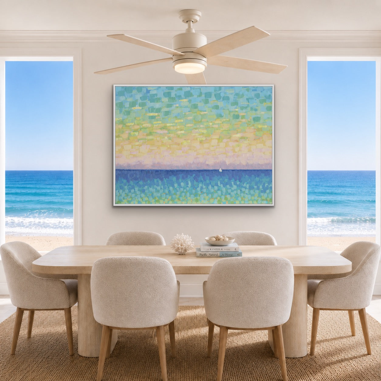 Sunset Seascape Giclée Canvas Print - Sunset Sail – Horizontal Edition