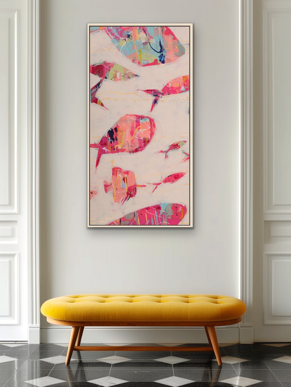 Current Collective - Tall Slender Abstract Fish Reproduction