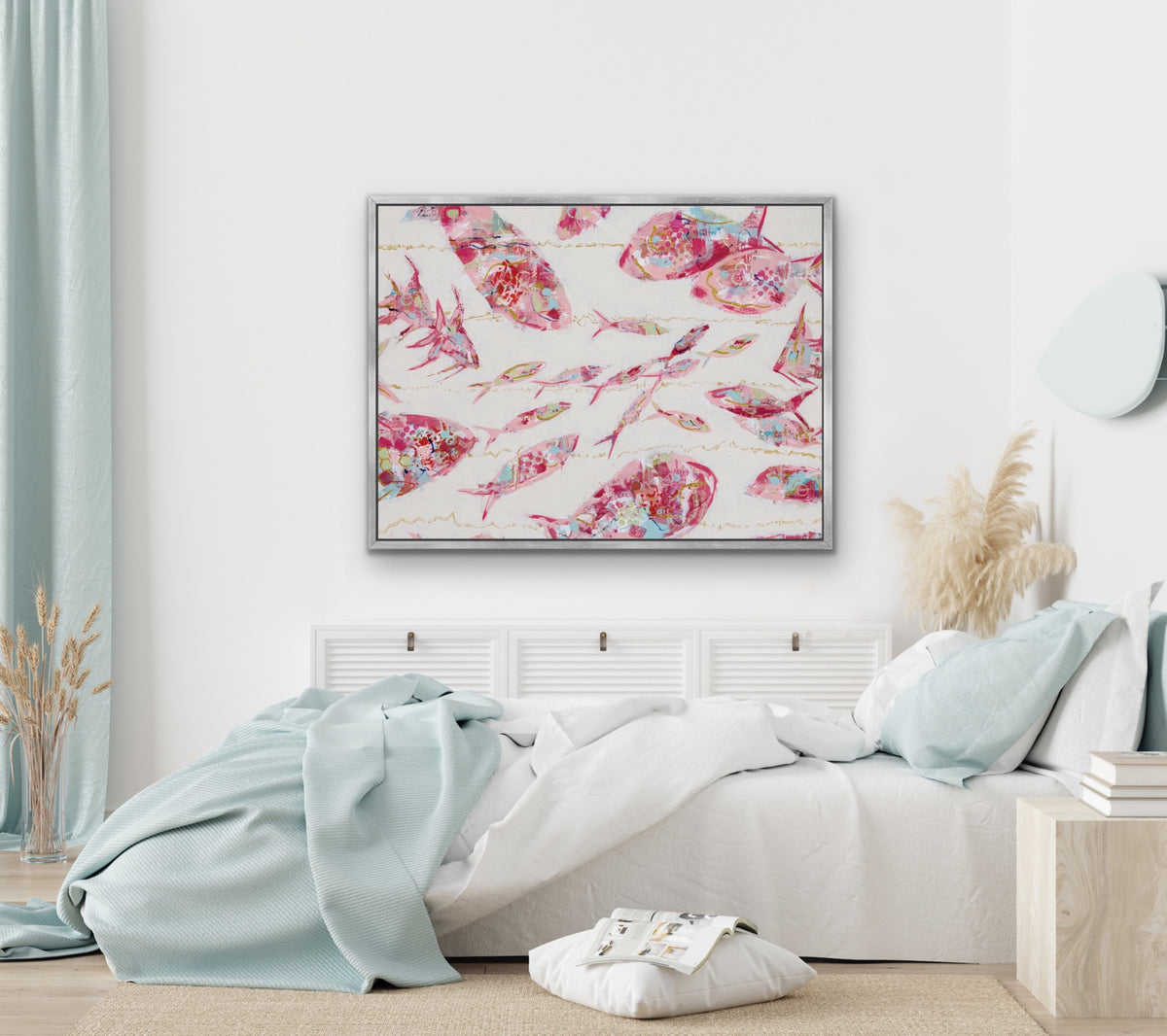 Abstract Fish Giclée Canvas - School of Thoughts – Horizontal