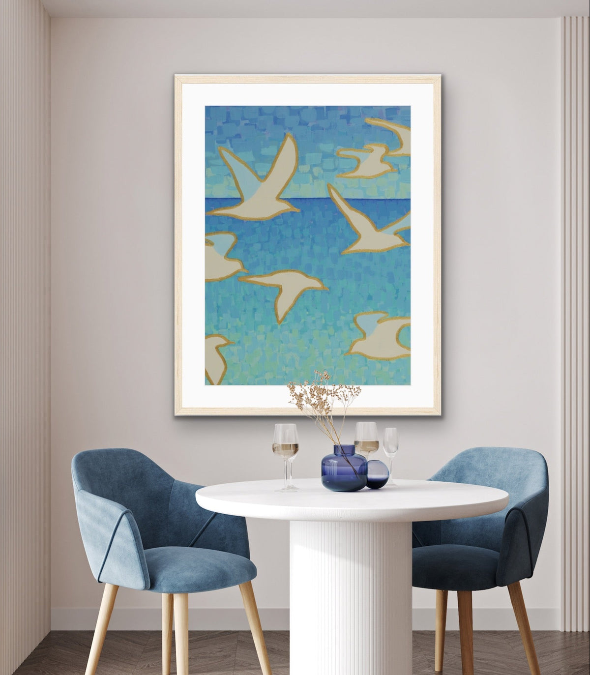 Modern Archival Rag Print - Wings of Light - Vertical