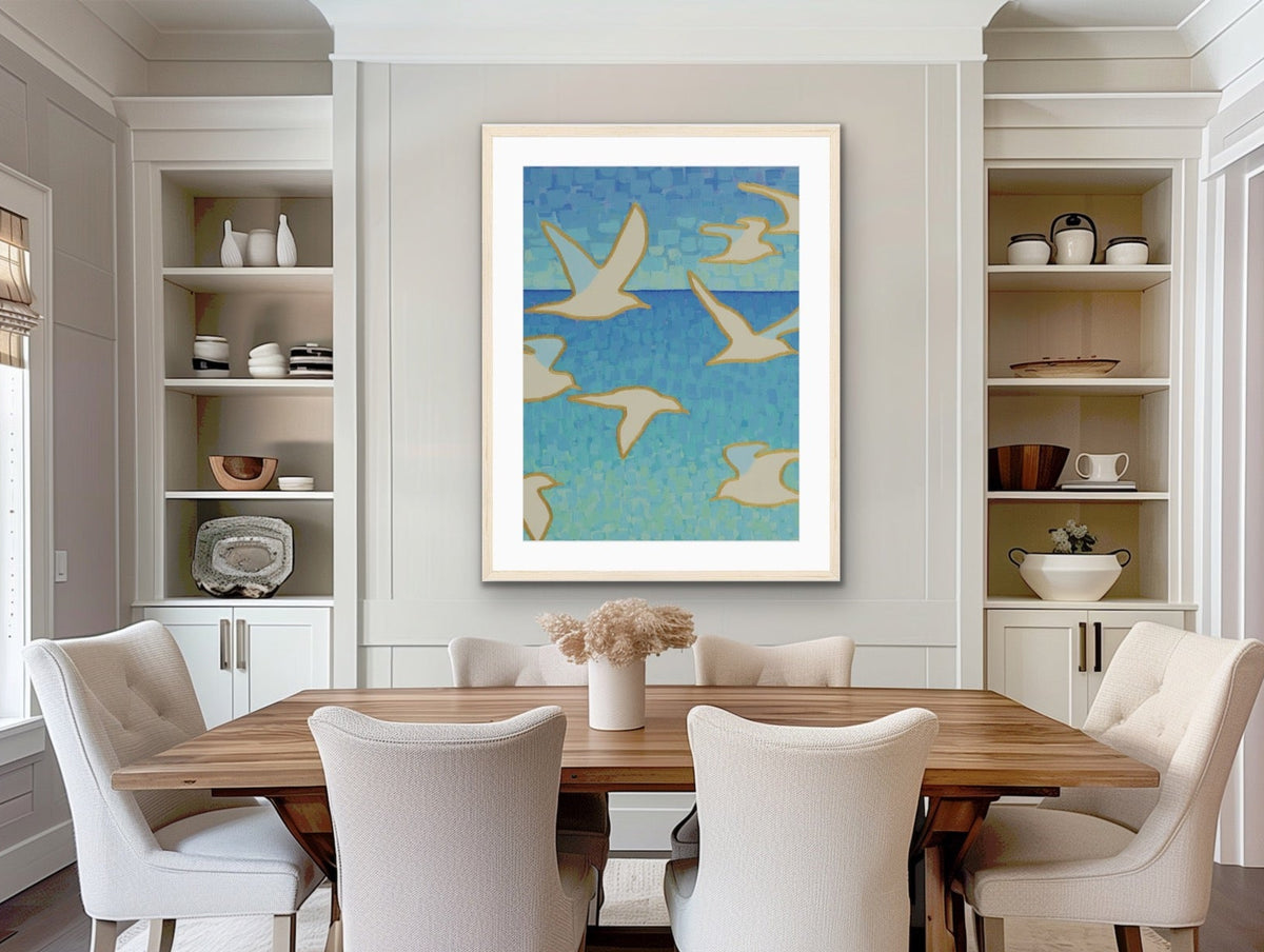 Modern Archival Rag Print - Wings of Light - Vertical