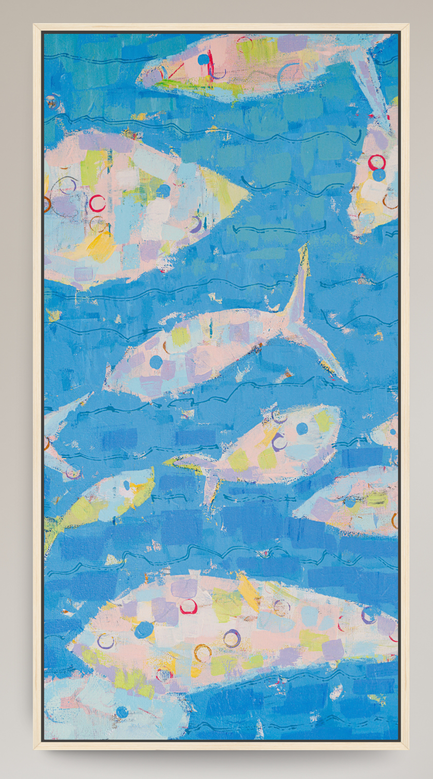 Current of Joy Abstract Fish Reproduction