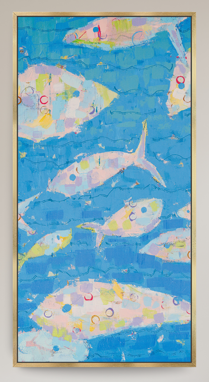 Current of Joy Abstract Fish Reproduction