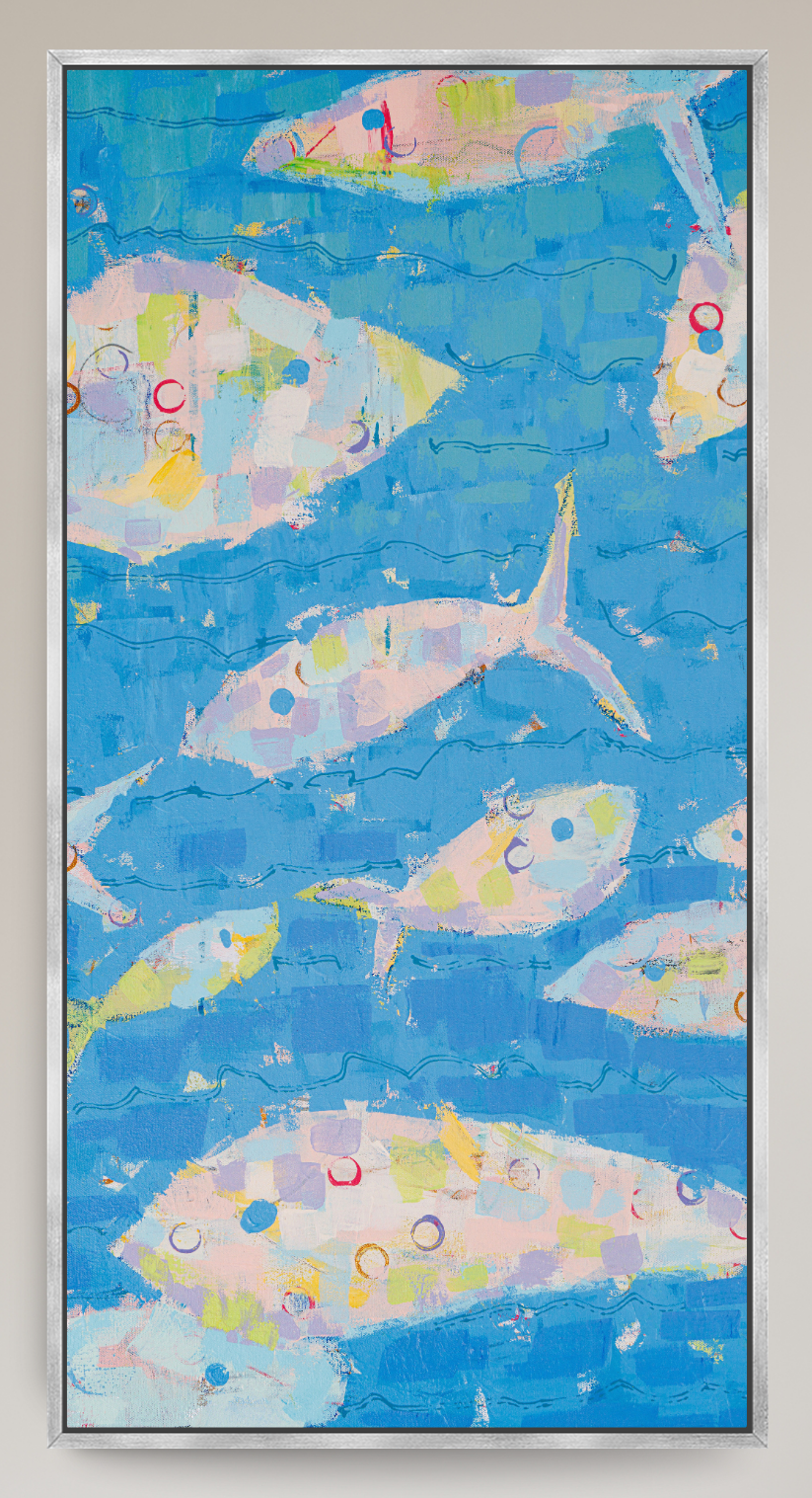Current of Joy Abstract Fish Reproduction