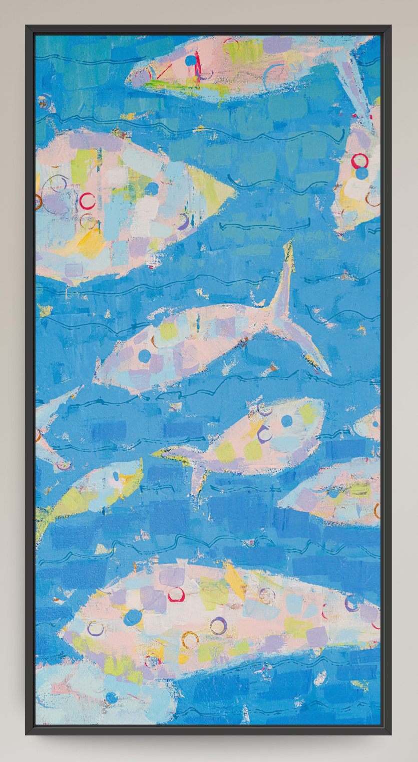 Current of Joy Abstract Fish Reproduction