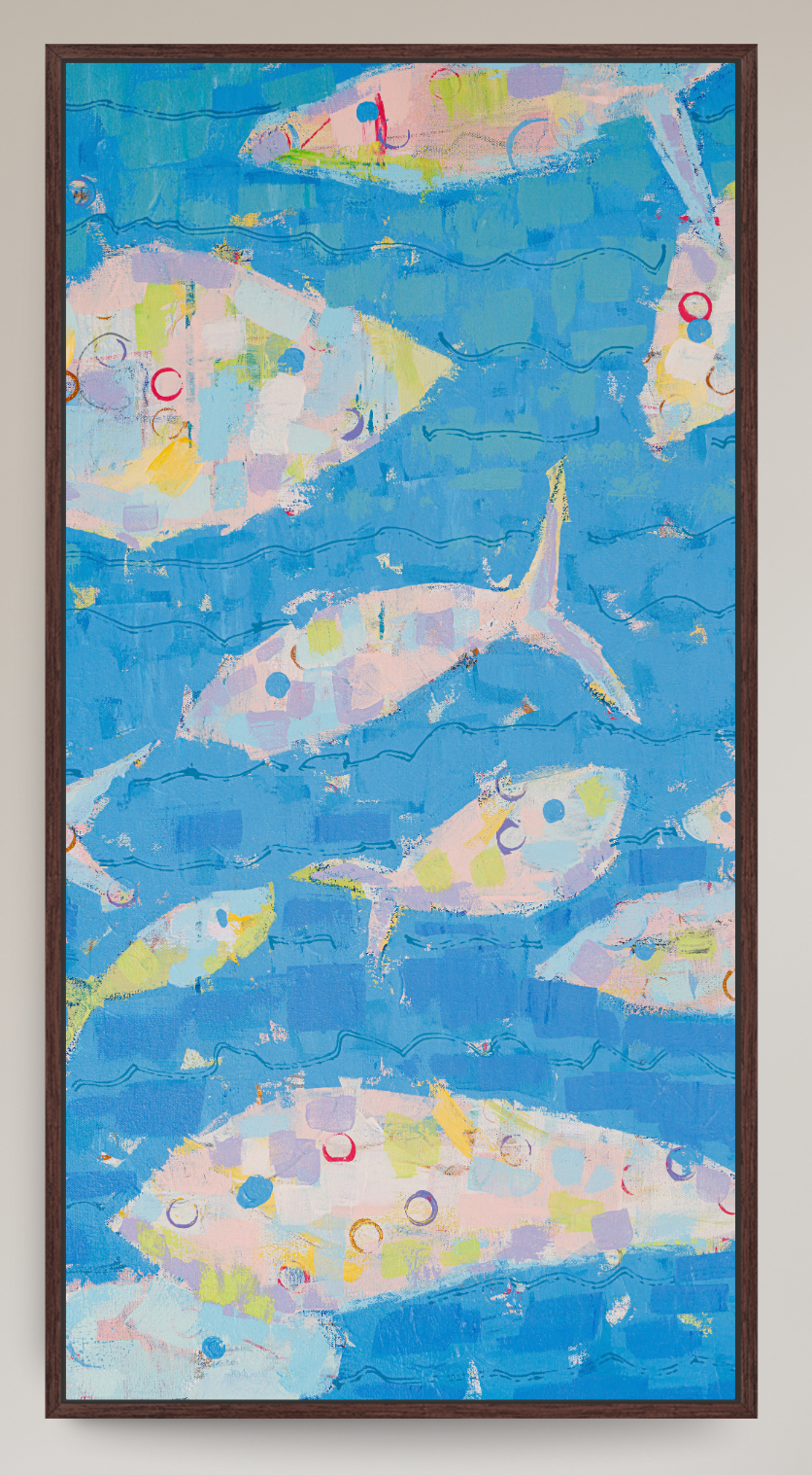 Current of Joy Abstract Fish Reproduction