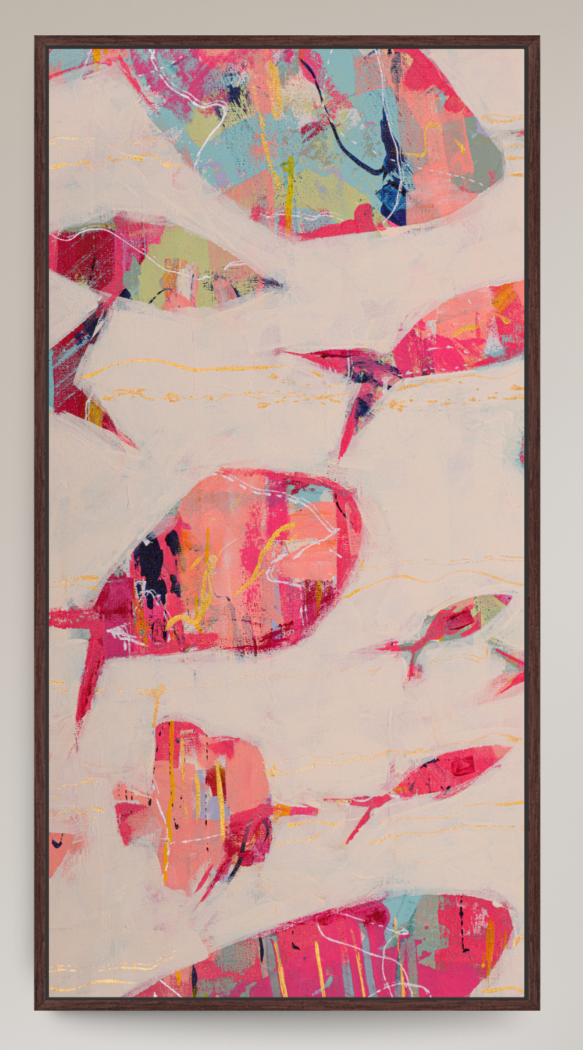 Current Collective - Tall Slender Abstract Fish Reproduction