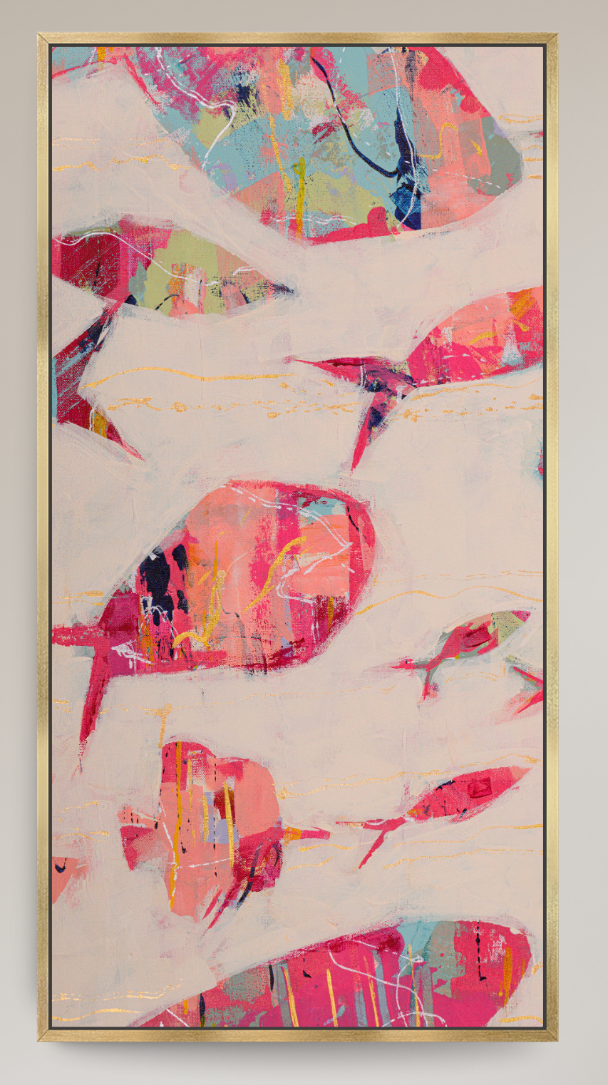 Current Collective - Tall Slender Abstract Fish Reproduction
