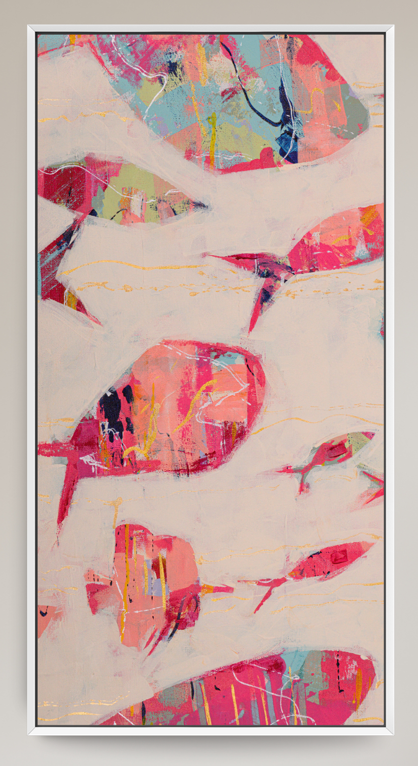 Current Collective - Tall Slender Abstract Fish Reproduction