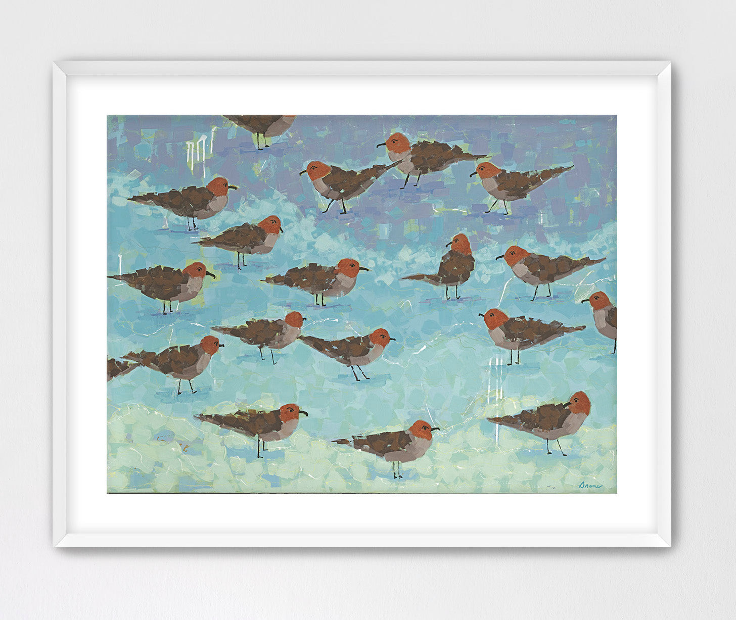 Morning Briefing II – modern coastal wall art symbolizing rhythm, balance, and serenity by the sea