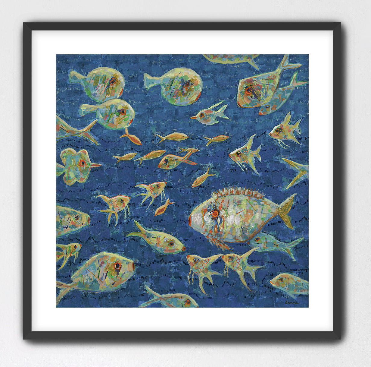 Sea of Possibilities - Framed Unique Luxury Ocean Modern Framed Wall Art