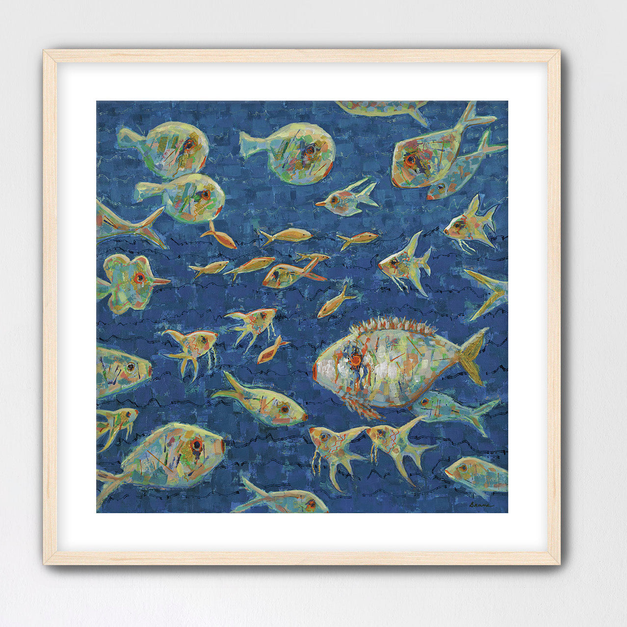 Sea of Possibilities - Framed Unique Luxury Ocean Modern Framed Wall Art