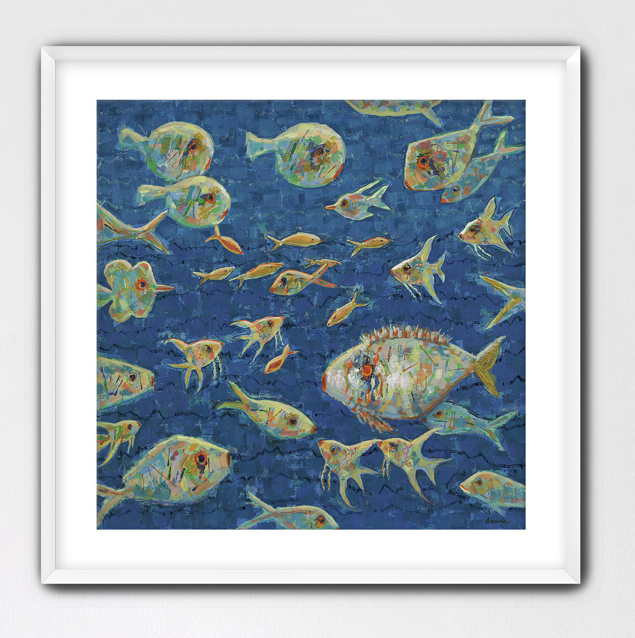 Sea of Possibilities - Framed Unique Luxury Ocean Modern Framed Wall Art