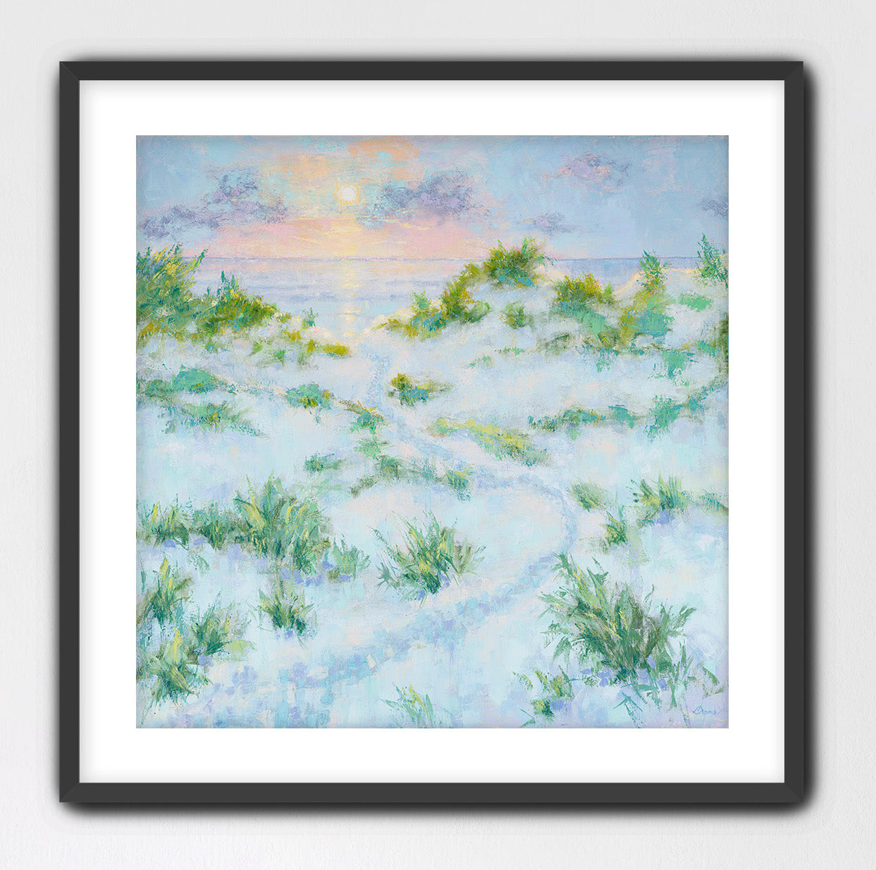 Summer Dreams - Framed Contemporary Sunrise Seascape Fine Art Print