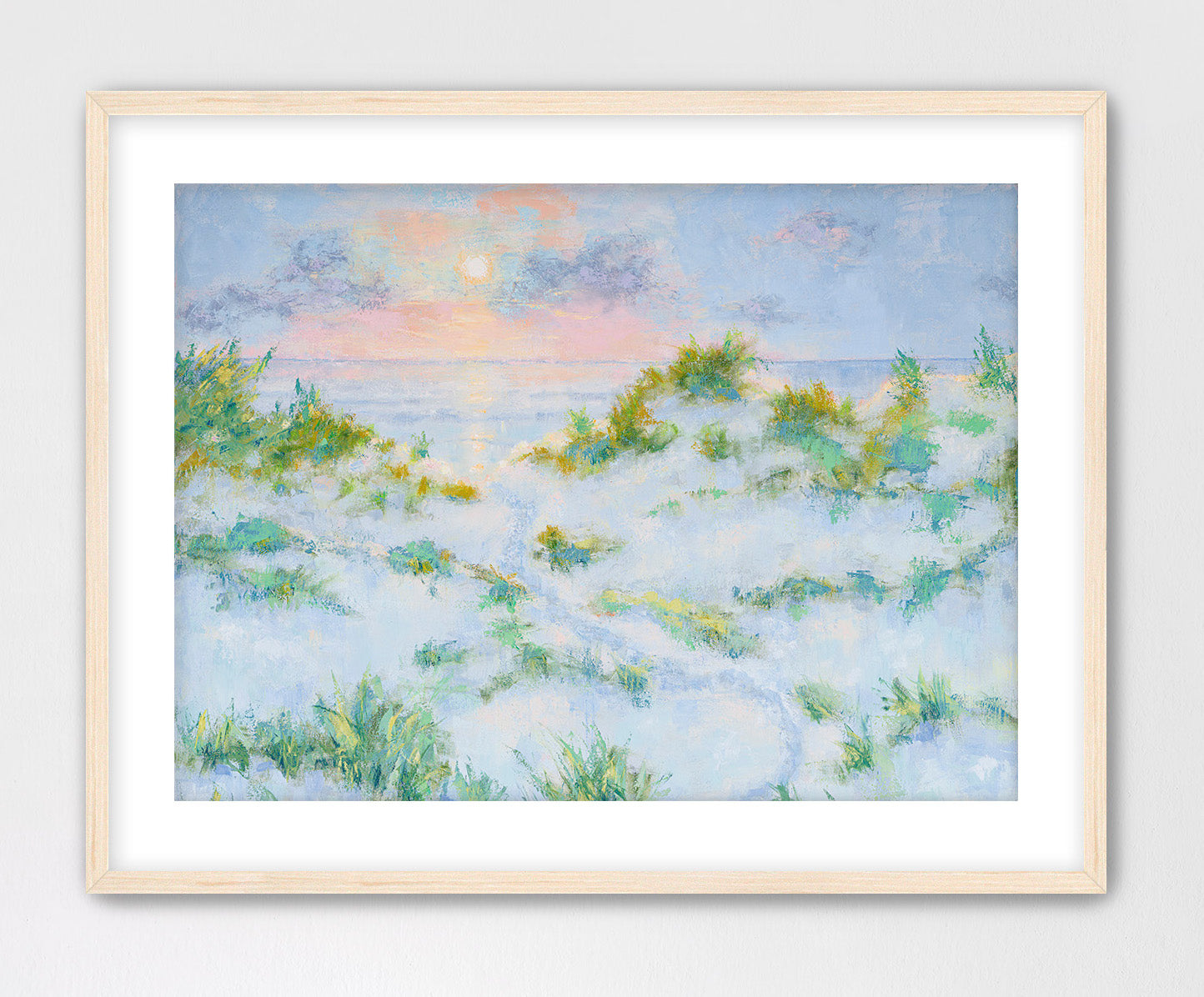 Soft coastal morning scene in horizontal crop of Summer Dreams”