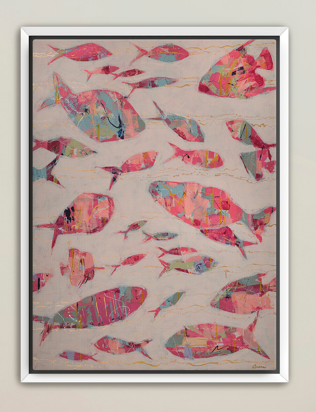 The Current Collective – Designer Coastal Fish Giclée Canvas Print